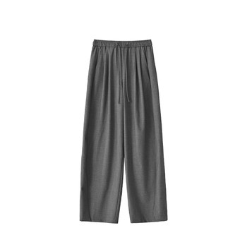 Seawhen casual wide-leg straight casual trousers