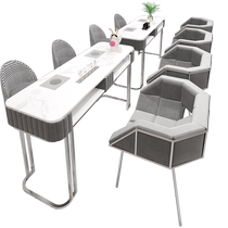 China and Fujian Yunshang vacuum cleaner manicure table and chair set combination light luxury single double three person Japanese style manicure table with its own socket