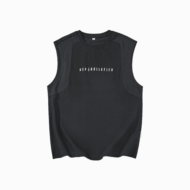 Summer American-style letter printing quick-drying cotton men's vest