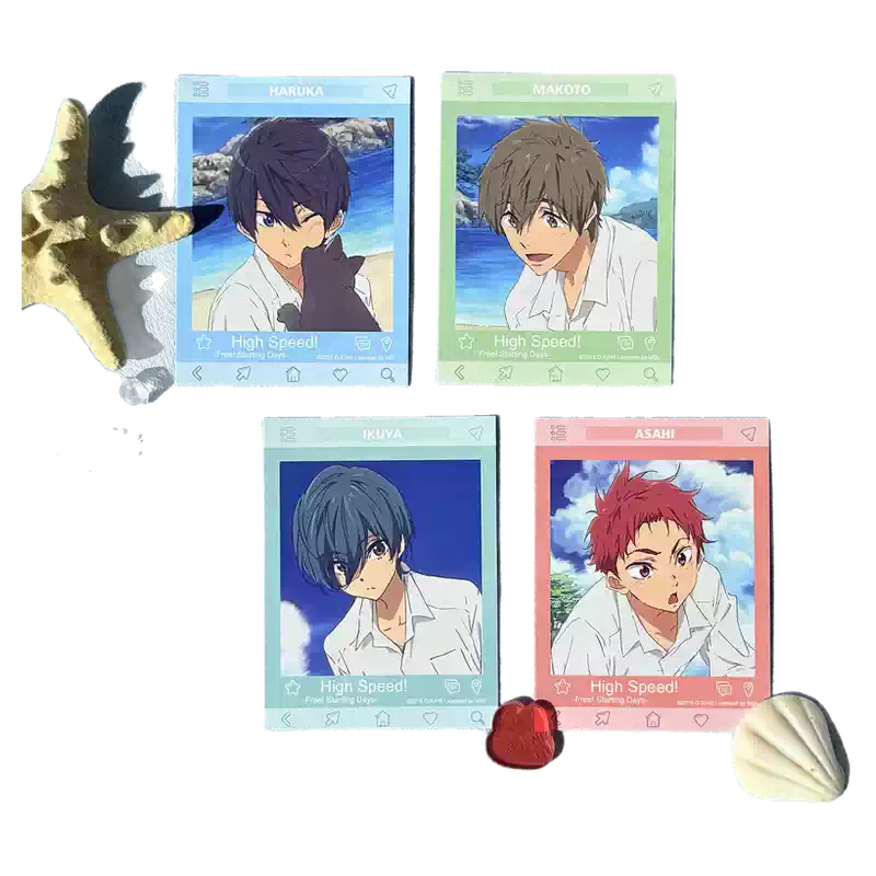 星河动漫Free！ 海岛系列七濑遥橘真琴桐岛郁弥卡片拍立得周边