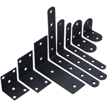 Black stainless steel angular code 90-degree angle triangular bracket furniture fixing connecting piece laminate holder angle iron sheet angle holder