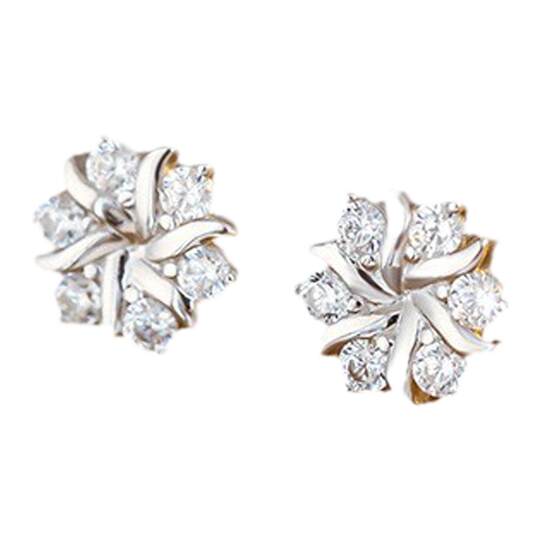 名尚家雪花耳钉2025年新款潮养耳洞耳环女小巧气质百搭时尚耳饰