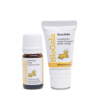 拜奥BioGaia婴儿益生菌滴剂罗伊氏乳杆菌宝宝防胀气二月闹软管