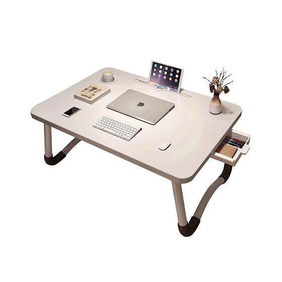 Bed small table bay window folding table student bedside dormitory desk laptop stand office desk lazy bedroom sitting ins style study removable small table board to increase the size of the table