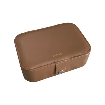 High-end retro brown jewelry box