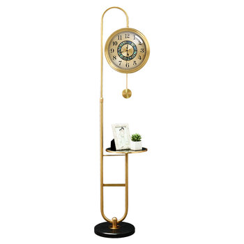 Pure copper european style floor clock new light luxury standing clock
