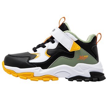 Xtep children's winter sports fleece cotton shoes