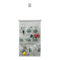 Fabric storage hanging bag student dormitory wall mobile phone storage bag hanging behind the door finishing hanging pocket household storage bag