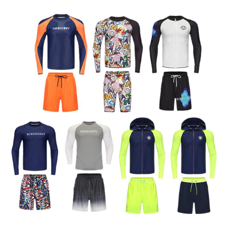 Men's swimsuit suit surfing and sun protection beach swimsuit