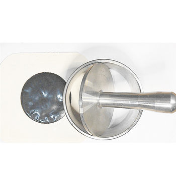 Handmade plaster machine stand small stainless steel