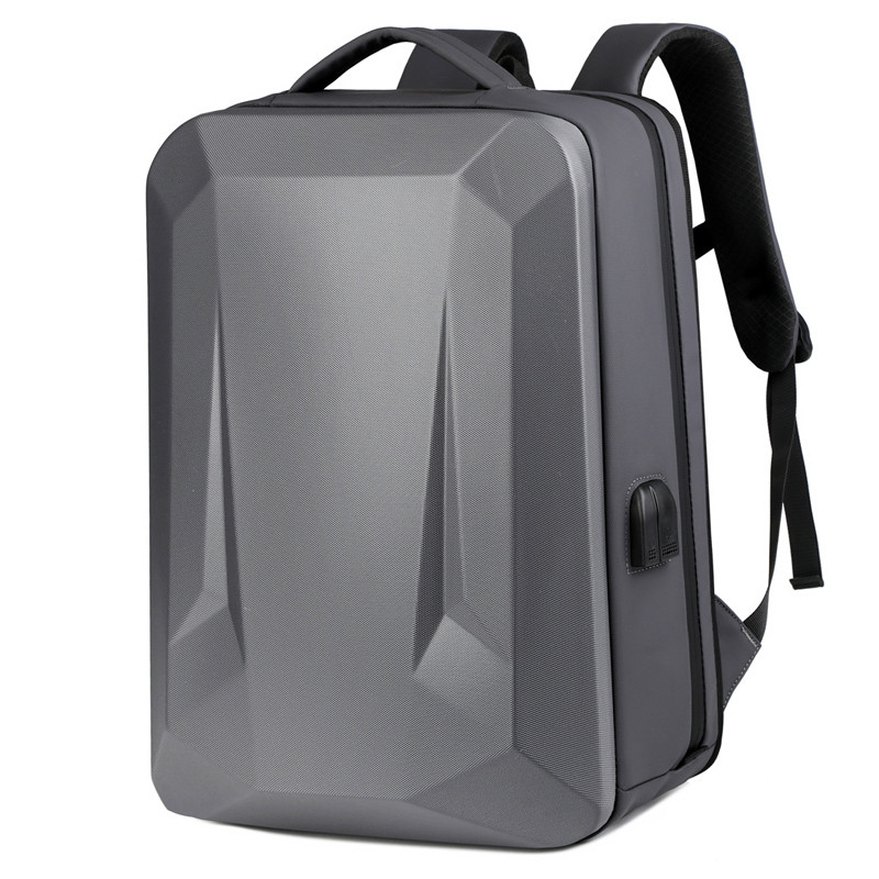 Business casual backpack for men, hard-shell multi-functional large-capacity laptop bag, waterproof outdoor backpack.