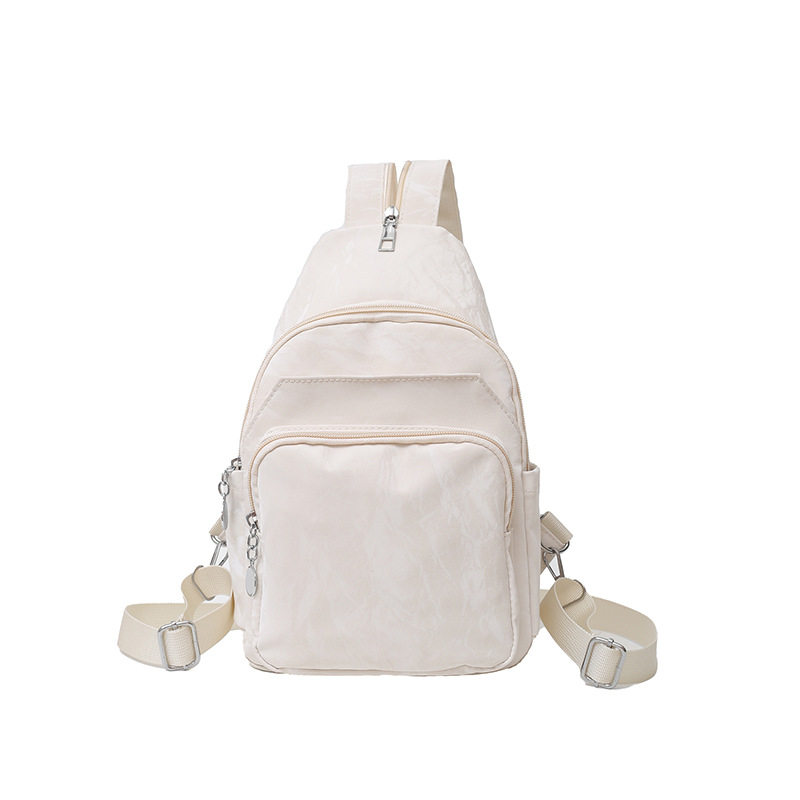 New soft leather two-purpose chest bag single shoulder crossbody backpack