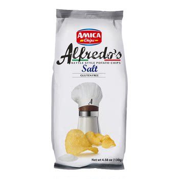 Amica Potato Chips Imported from Italy, Original Thin-Cut Crispy Black Truffle Lemon Salt Flavor Gluten-Free Snacks