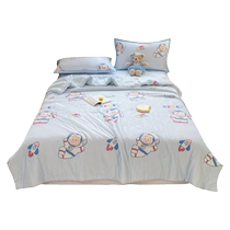 Catman summer ice silk mat student dormitory single summer new mat four-piece set home rattan mat three-piece set