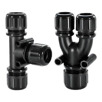 Outdoor bellows tee joint sealed waterproof ip68