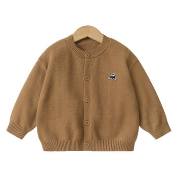 Right european children's sweater knitted sweater girls cardigan Right european children's sweater knitted sweater girls cardigan