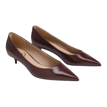 SAM EDELMAN Autumn Pointed Toe Cat Heel Medium Heel High Heel Stiletto Slip-on Single Shoes Womens FRANCI