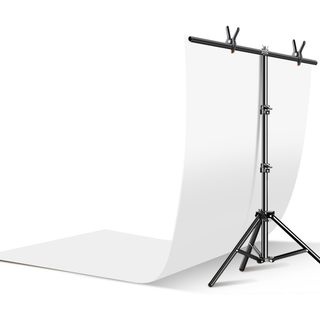 白色摄影拍照背景纸静物白纸PVC背景板产品拍摄布影棚布置道具白布照片墙直播架纯白幕布挂布支架白底图架子
