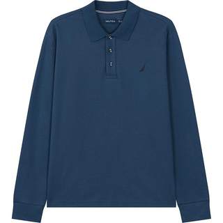 NAUTICA/诺帝卡男装春秋款亲肤柔软全棉休闲多色长袖POLO衫KO4302