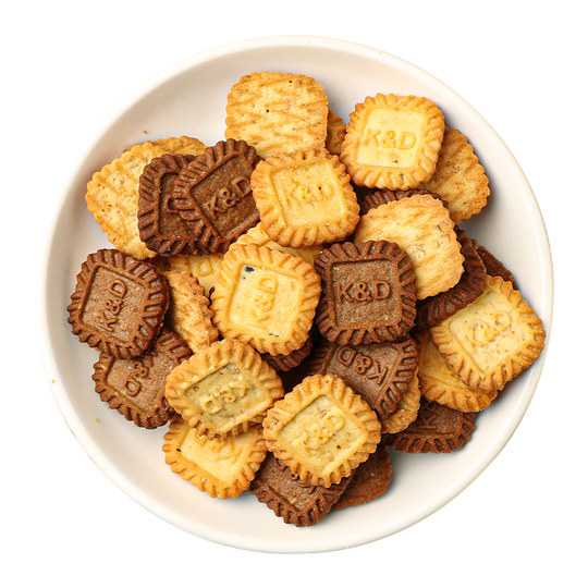 Small square biscuits in bulk, individually packaged, reception desk, coffee shop snacks, group purchase special 10 Jin Jin equal to 0.5 kg