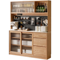 Genji wood language slate sideboard Nordic integrated high cabinet ultra-thin tea cabinet small apartment oak home cabinet