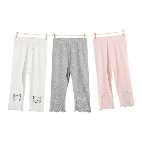 Jingqi – leggings courts d'été en modal pour filles