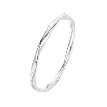 ຮ່ອງກົງ Zhengsheng ເງິນບໍລິສຸດ 999 ປິດMöbius Ring Bracelet ການອອກແບບວັດຖຸບູຮານຄົນອັບເດດ: ແມ່ຍິງງ່າຍດາຍສາຍແຂນອະເນກປະສົງ