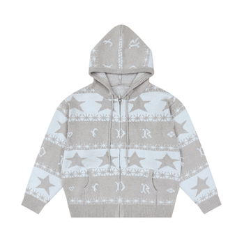 Fdr official store star jacquard sweater cardigan jacket Fdr official store star jacquard sweater cardigan jacket