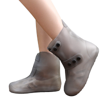 Rain boots for women cute rain boots for adults mens transparent water shoes non-slip thickened sand-proof mid-calf overshoes childrens rain boots shoes