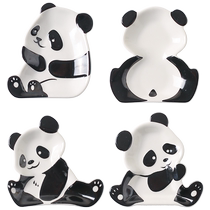 Kawashimaya Panda dipping dish household cute small dish exquisite small ceramic plate soy sauce vinegar dish condiment dish