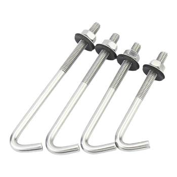 Jinchao 304 stainless steel asbestos tile hook square hook special-shaped screw round hook hook right-angle hook bolt corrugated hook nail