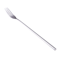 (Self-operated) LaCena Korea imported 304 stainless steel long handle mixing fork fruit fork extended salad fork