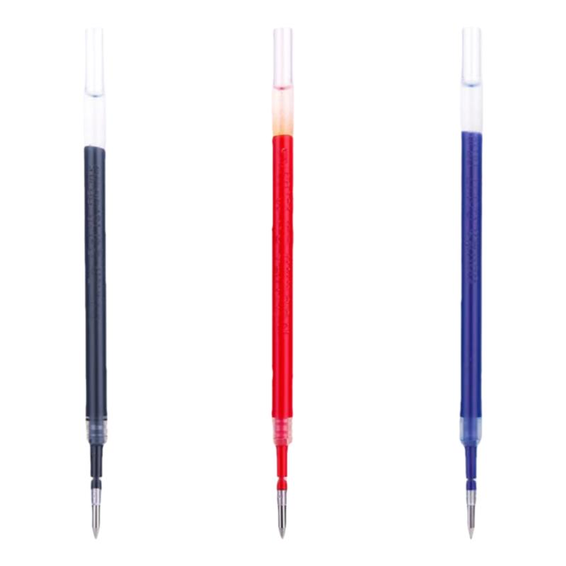 Deli Deli S206 push pen refill spring tip gel pen refill 0.5 bullet tip student use office hot model