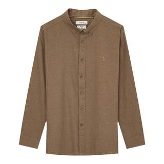Hazzys haggis autumn and winter brushed long-sleeved shirt business casual commuter top for men