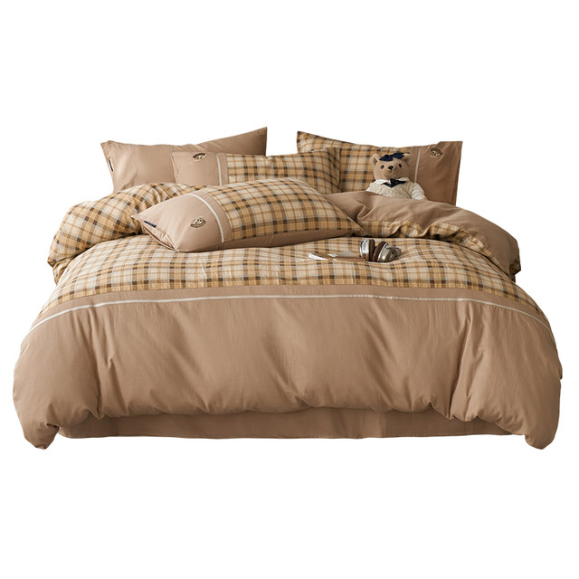 TeenieWeenie retro plaid cotton four-piece set