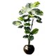 Simulated green plant Monstera high-end light luxury potted plant in antique style decorative ornaments living room floor-standing bionic fake tree plant