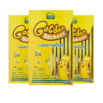 (Self-operated) Take 3 shots and 4 boxes of dcal Diqiao small yellow strips liquid calcium for infants and young children calcium supplement baby baby K2 calcium