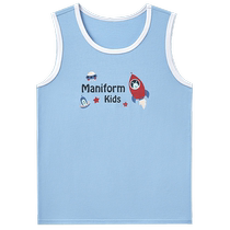 Maniform Girls Vest Sleeveless Cute Printed Childrens Underwear Bottoming Childrens Pajamas Girls Home Clothes
