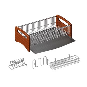 A 304 stainless steel bowl and plate drain rack kitchen