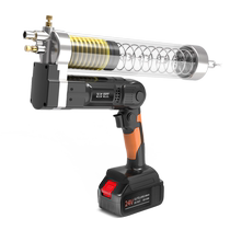 Le célèbre artisan électrique électrique jaune à lhuile creuse machine spéciale nouvelle 24v charge pile au lithium entièrement automatique haute pression à la déité du beurre