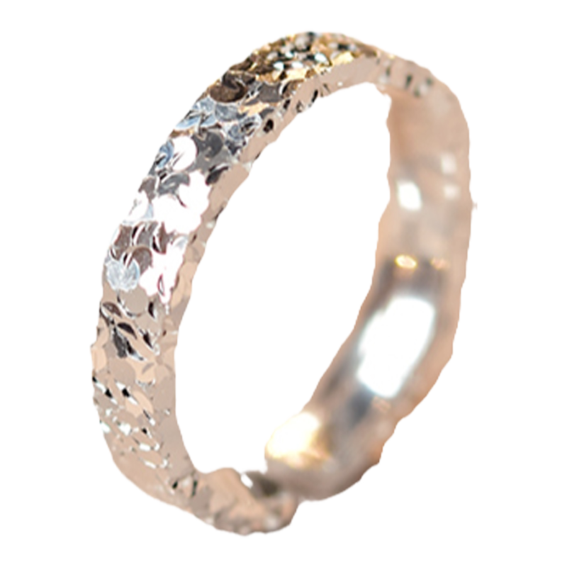 Donghai Shijia 999 pure silver broken ice ring