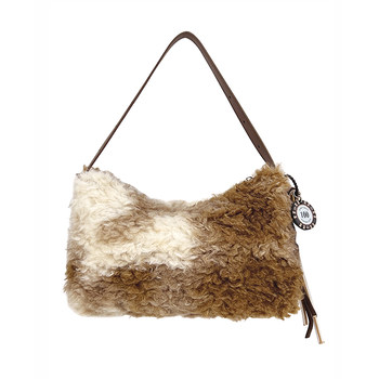 Double.r xiaorui beautiful plush armpit bag