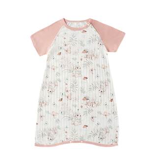 欧孕儿童睡裙2025夏季新款宝宝纯棉长袖连体睡衣小女孩家居服睡袍