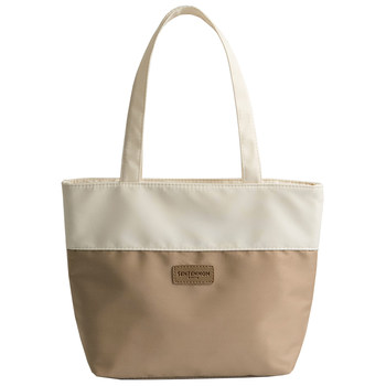 Hanhanjia light luxury style contrasting color stitching shoulder handbag