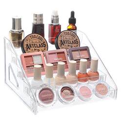 Eyeshadow Palette Storage Box Powder Lipstick Makeup Layered Transparent Acrylic Dressing Table Desktop Cosmetics Storage Rack