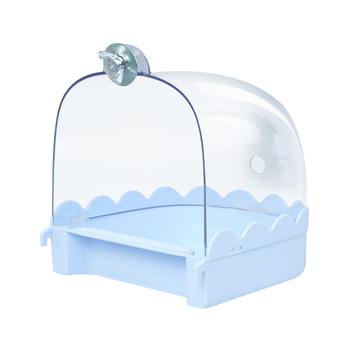 The parrot bathtub is splash-proof and has high transparency and large space!