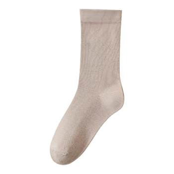 White socks for women, antibacterial postpartum socks that are loose and tight on the feet