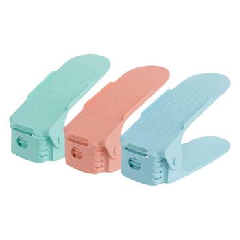 Adjustable shoe rack shoe cabinet space-saving shoe storage artifact household door simple folding indoor double-layer shoe holder
