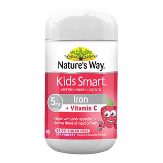 佳思敏儿童补铁补血贫血咀嚼片宝宝铁剂婴幼儿VC软糖二价铁不黑便