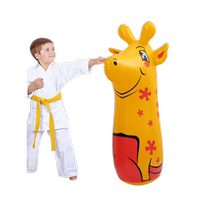 Sac de sable de boxe pour enfants gobelet gonflable jouet dintérieur spécial vertical exercice de combat jouet éducatif